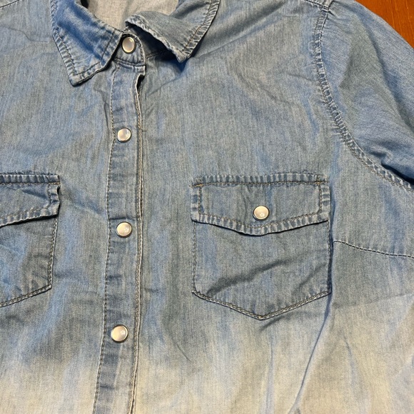Takara Denim Ombré Button Down - Picture 3 of 4